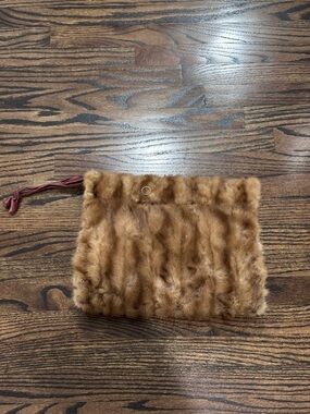 Vintage Mink Muff with pocket